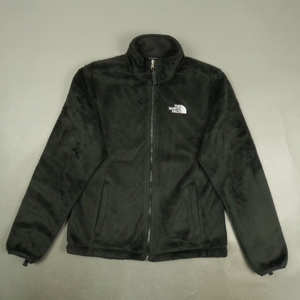 The North Face Plush Osito 2 Full Zip Jacket in Black Size Medium - Picture 2 of 9